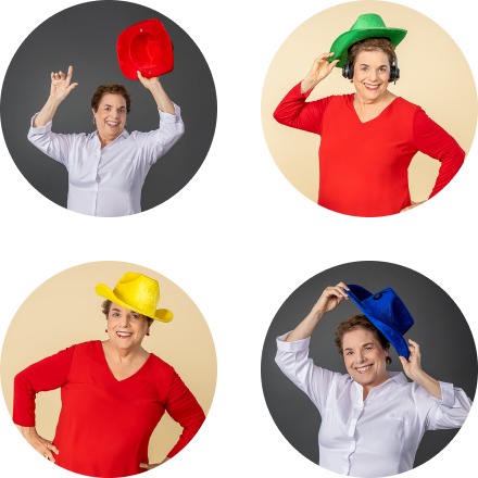 Nancy and the 4 hats
